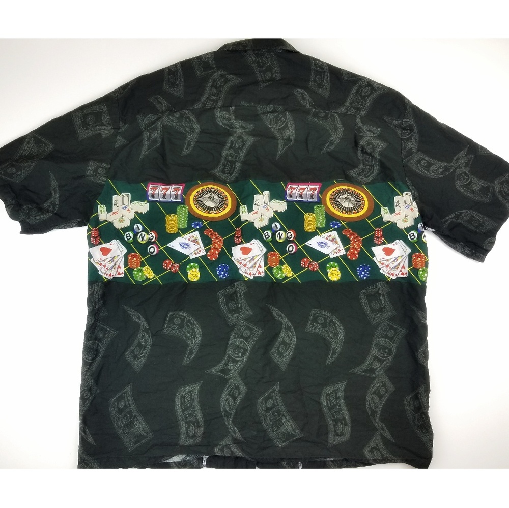 Pacific Legend Hawaiian Shirt Men's 2XL Poker Card - Picture 2 of 5